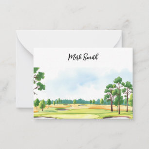 Golf with Name for golfer Card