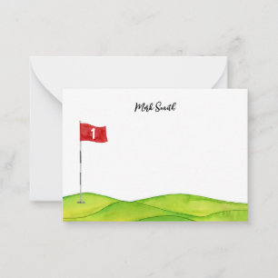 Golf with Name for golfer  Card