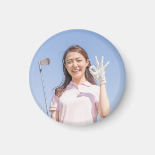 Golf with your own photo   magnet
