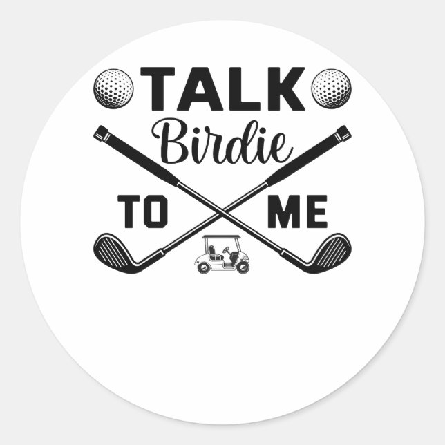 Golf Wives Social Club Floral Classic Round Sticker (Front)