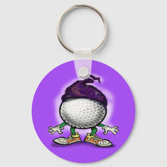 Golf Wizard Key Ring (Front)
