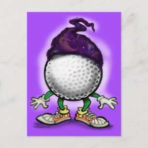 Golf Wizard Postcard