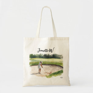 Golf Women golfer Tote Bag
