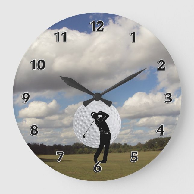 Golf World Large Clock (Front)