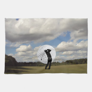 Golf World Tea Towel