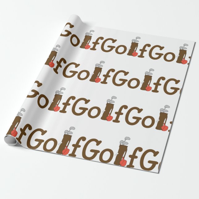 Golf Wrapping Paper (Unrolled)