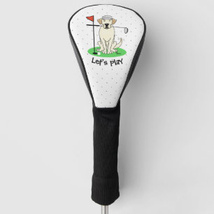 Golf Yellow Labrador Retriever Dog - Funny Head Cover