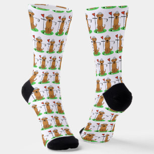 Golf Yellow Labrador Retriever (yel 5) Dog - Cute Socks