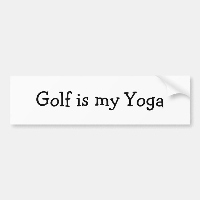 Golf Yoga Bumper 1 Bumper Sticker (Front)