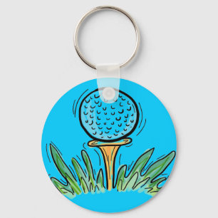 Golfball keychain