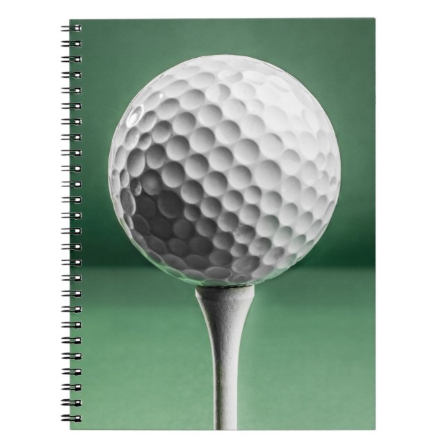 Golfball on Tee Notebook (Front)