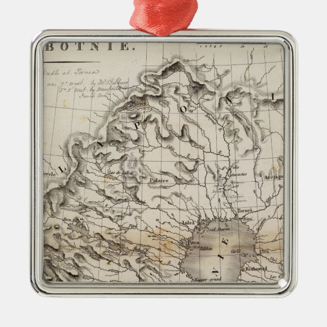 Golfe de Botnie Metal Ornament (Front)