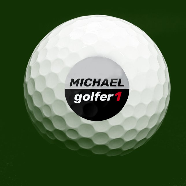 Golfer 1 Personalised Golf Balls (Creator Uploaded)
