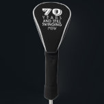 Golfer 70th Birthday or Any Age Custom Monogrammed Golf Head Cover<br><div class="desc">A fun,  unique gift for the golfer in your life.  Just add the golfer's age and monogram to create a custom Golf Head Cover. Perfect as a birthday gift,  coach's gift,  club championship or everyday use.  Easily change the background colour.</div>