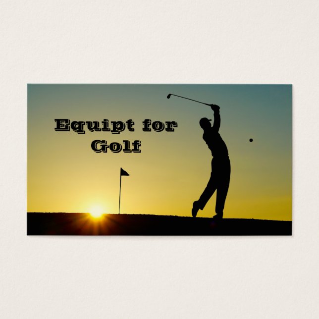 Golfer at Sunset (Front)