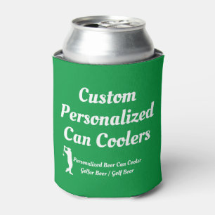 Golfer Beer Gift Idea    Custom Personalised Beer Can Cooler
