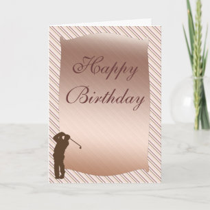 Golfer Birthday Card