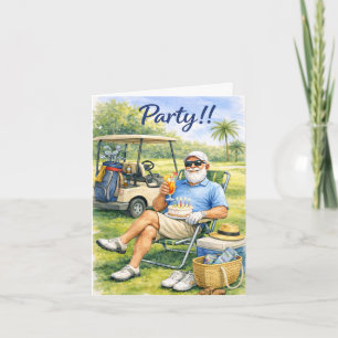 Golfer Birthday Party Invitation