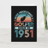 Golfer born 1951 Golfing 70th Birthday Gift Dad