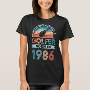 Golfer born in 1986 40th Birthday Golf Dad T-Shirt