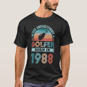 Golfer born in 1988 40th Birthday Golf Dad T-Shirt