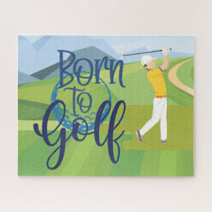 Golfer born to golf  jigsaw puzzle