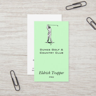 Golfer Business Card