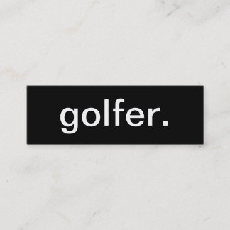 Golfer Business Card