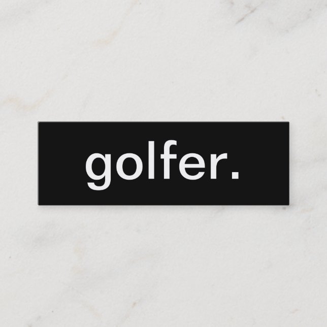 Golfer Business Card (Front)