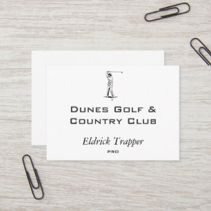 Golfer Business Card