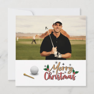Golfer Create you own Christmas Card