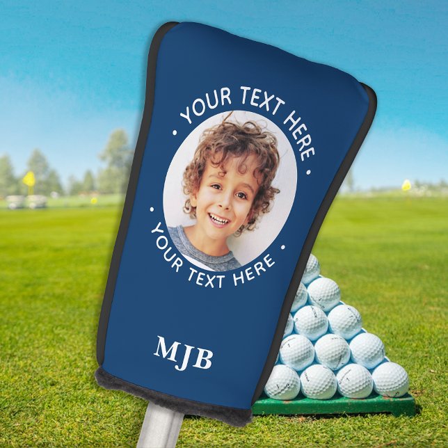 Golfer Create Your Own Personalised Monogram Golf Head Cover (Creator Uploaded)