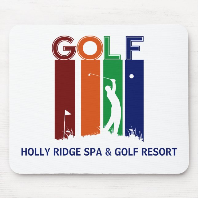 Golfer Customised Mouse Pad (Front)