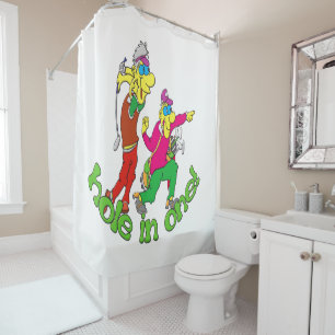 Golfer getting a Hole in one Shower Curtain