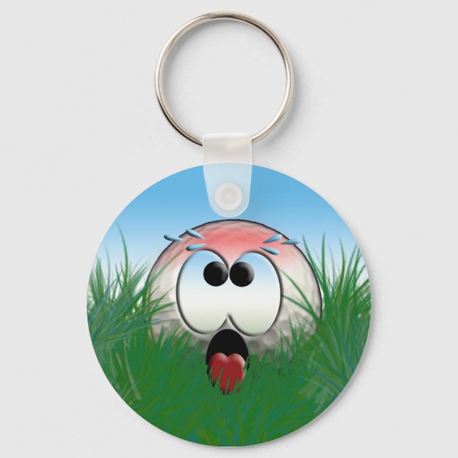 Golfer Gift Idea Golf Player Golfball Humour Funny Key Ring (Front)