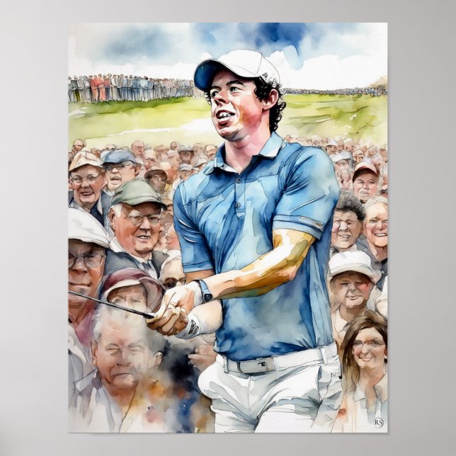 Golfer - Golf Art Print  (Front)