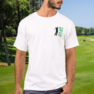 Golfer Golf Humour Funny Sports Quote Black Green T-Shirt