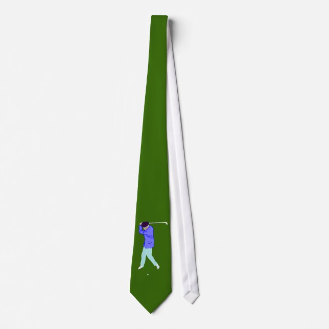 golfer golf player tie (Front)