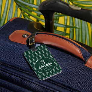 Golfer golf things luggage tag