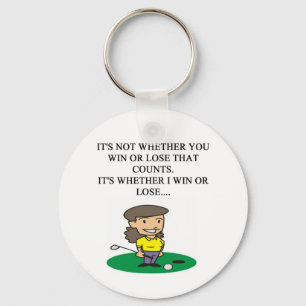 golfer golfing golf joke gifts t-shirts key ring