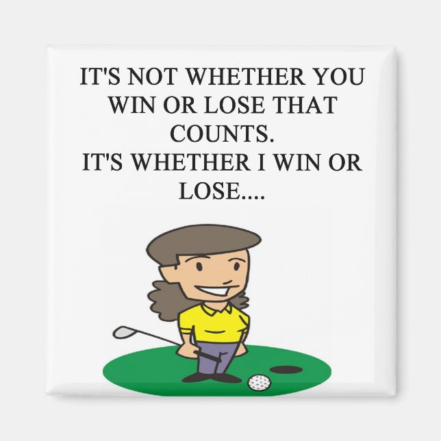 golfer golfing golf joke gifts t-shirts magnet (Front)