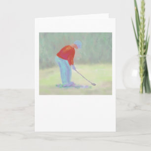 Golfer, Greeting Card