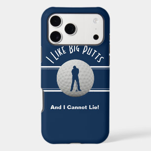 Golfer Humour Big Putts Golf Fun Blue Sports Trend