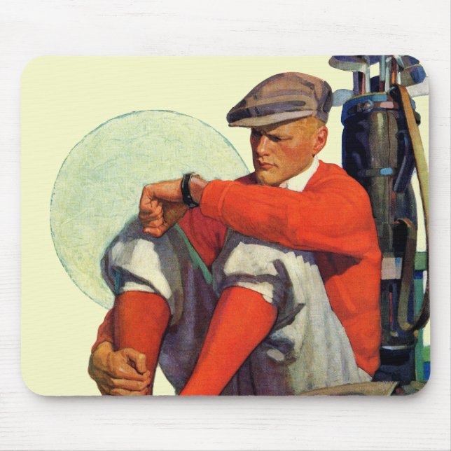 Golfer Kept Waiting Mouse Pad (Front)