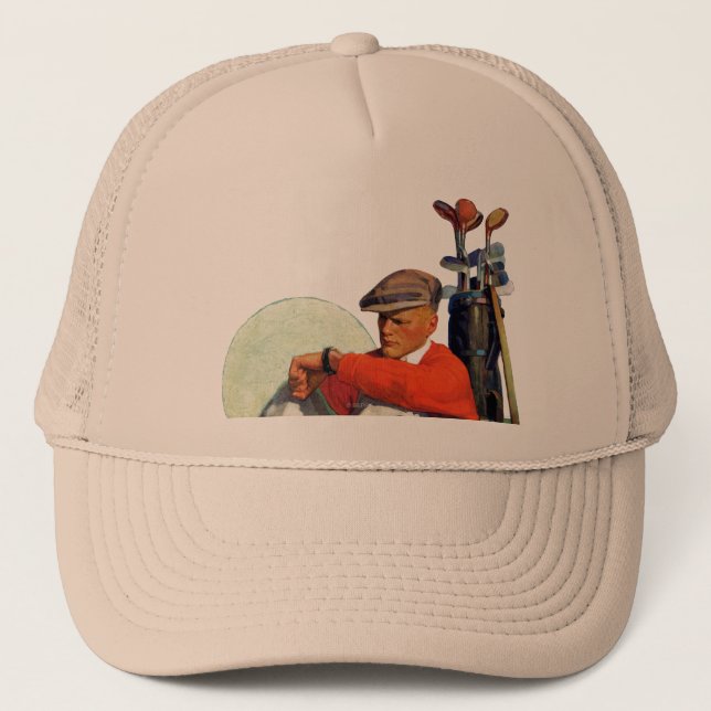 Golfer Kept Waiting Trucker Hat (Front)