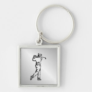 Golfer Key Ring
