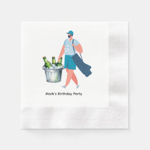 Golfer  Let's Par Tee for Party  Napkin