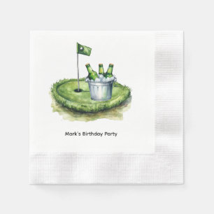 Golfer  Let's Par Tee for Party  Napkin