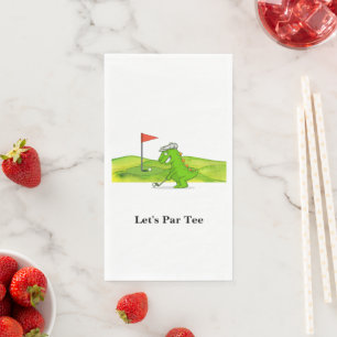 Golfer  Let's Par Tee for Party     Napkin