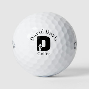 Golfer Letter D Golf Balls